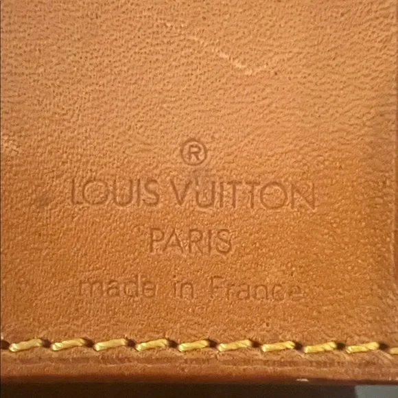 Louis Vuitton Tan Leather Luggage Tag - Picture 2 of 4